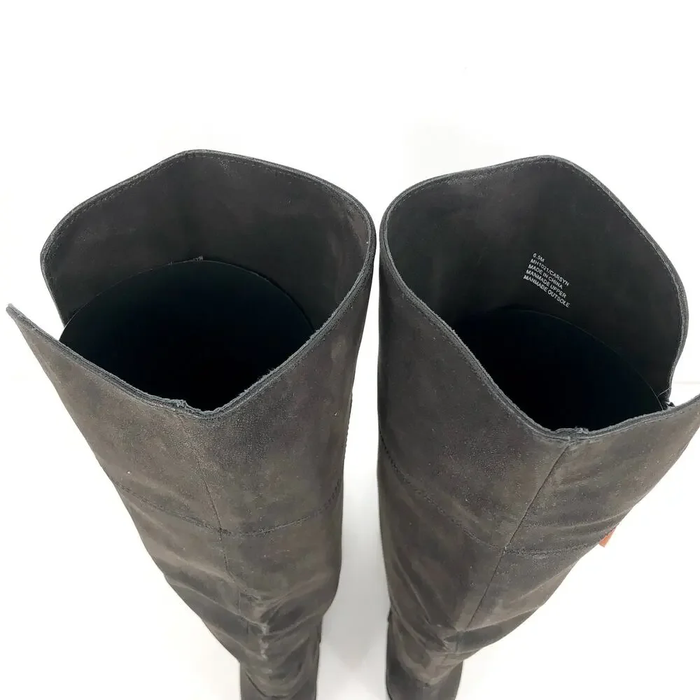 MIA Women's Carsyn Tall Shaft Boots Size 6.5M Black Vegan Leather NWOB